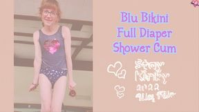 Blu Bikini Full Diaper Shower Cum