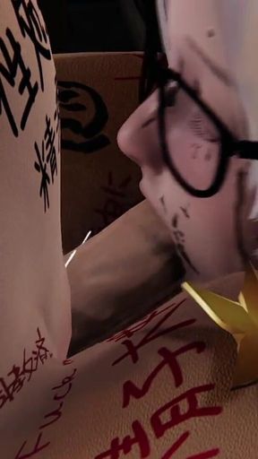 Tattooed Futa Wrecks Her Friend in the Alley - Facefuck & Cum