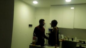 98 encontre al vecino se la chupe en el ascensor y me lleno el culo de leche en el balcon, capitulo 98
