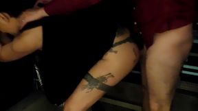 98 encontre al vecino se la chupe en el ascensor y me lleno el culo de leche en el balcon, capitulo 98