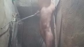 Shower sexy ass cock