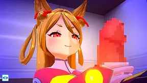 Shangri-La Drive Setsu Gives Power-Filled Straw Blowjob For Anime Orgasm