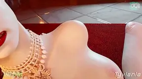 Big-Titted Dimitrescu Gives Mind-Blowing Handjob With Nipples Teasing POVD