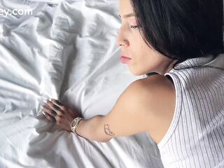 SHE SCREAMED - Busty Big Bazookas Latina 18yo Rimming in Rough POV