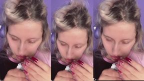 Pumps a Plug Pout Bimbo Transformation for Lip Obsession clip by FinDom Goaldigger