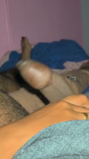 Big Cock Play Wife Playing with Big Cock Trying to Cum