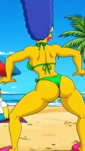 Beach Bitch 2: Pussy Full of Cum. Cartoon Simpsons Parody.