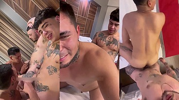 Pareja de colombianos destroza culos a pareja de mexicanos