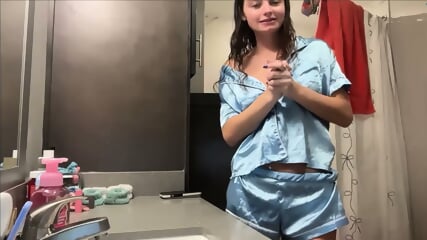 Slim Teen After Swower