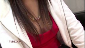 Aya's wet pussy explored with toys and fingering in intimate Japanese close up scene