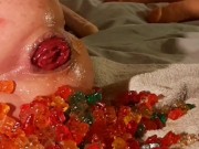 Huge anal prolapse play compilation #1