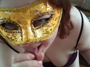 Curvy russian wife socking cock