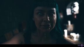 Jewelz Blu Lesbian Parasited Transformation - Sexy Blue Haired Punk Rock Girl Preys on Mag Numb