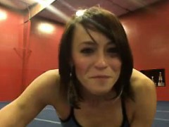 Naked Gymnast Masturbates