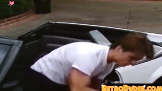 RetroDudes.com - Long haired studs moan during kinky jerk off and kissing