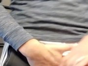Hung Jock Slapping Huge Cock and Showing Off