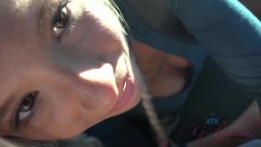 POV - You talk with Kenzie Reeves as she smokes a cigarette before getting in the hot tub for some fun.