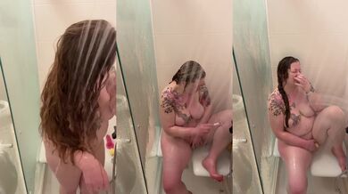 Ex Mennonite Singing in the shower amazing grace , washing hair mastectomy boobs