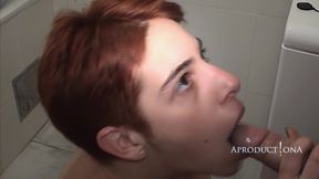 Louisa Washing Her Teeth with Cum and Piss