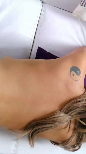 Beautiful Natalia Forrest Ditches School And Strips On Sofa!   Clip 1