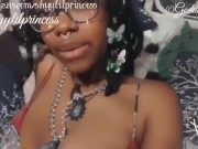 EBONY MILF GODDESS - HAIRY ARMPITS JOI & CEI WITH MASTURBATION - TEASER -