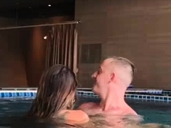 Fucking in Public Pool jacuzzi