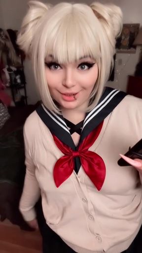 Crazy girl gets face fucked in toga party
