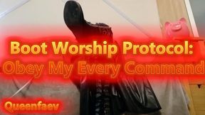 Boot Worship Protocol: Obey My Every Command