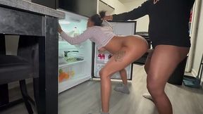 Pregnant ebony wife gets her wet pussy fucked by a turned on husband
