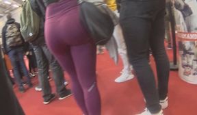 red leggins fit ass