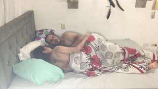 I encourage my friend to have sex and he fills my pussy.