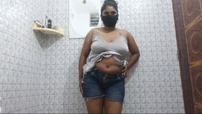 Desi girl shower room