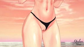 Beachside blowjobs and hardcore cock&#x1F346;-teasing lead to steamy 3D lesbian action on sandy shores!