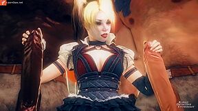 Cartoon Slut Tries To Tame Huge Monster Cocks