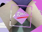 Pissing in cute cotton panties while sitting. Hairy Pussy Pee