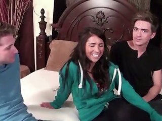 Casting Danielle AKA Evi Fox Desperate Amateurs threesome spitroast