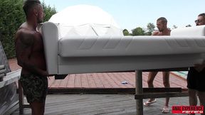 bts of the scene of benny green:  my first pee drink, benny green, 3 on 1, atm, balls deep anal, dp, gapes, pee drink, pee...