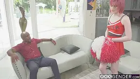 Ella Hollywood, Holly Wood And Holly Hollywood - Cheerleader Rode Big Black Dick After Cock Sucking