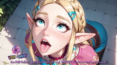 Princess Zelda Deepthroats Your cock. Insane Blowjob | ASMR Moaning & Sucking