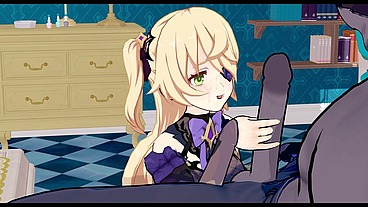 [Genshin Impact] Fischl vs Gigachad: The Chuunibyou Princess Meets the Ultimate Alpha (3D)
