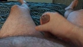 My Friend's Boyfriend Is Lying in Bed Jerking off and Playing with His Little Cock.