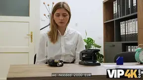 Young student takes hard anal fuck in office