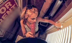 Utility room quickie with broke big tit teen