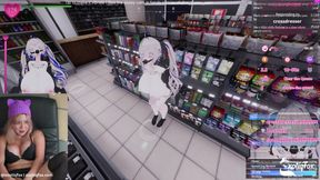 Dirty Gamer Girl Gabbi Getting Nasty Naked Masturbating In Hentai Game Secret Flasher Manaka