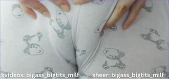 Curvy Latina in Pajamas Shows Off Her Alluring Camel Toe