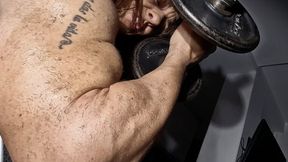 HAIRY FBB muscle arms biceos workout high quality camera hairy skin massive muscle size for hairy lovers mix with muscle