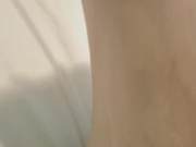 Feet, PVC Red gloves and jerking off