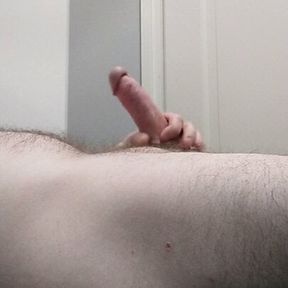 Stroking my penis until I cum