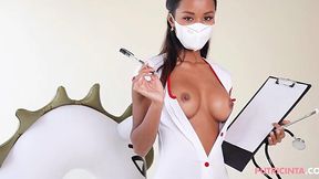 Horny Asian Nurse Putri Cinta Fucking in Uniform