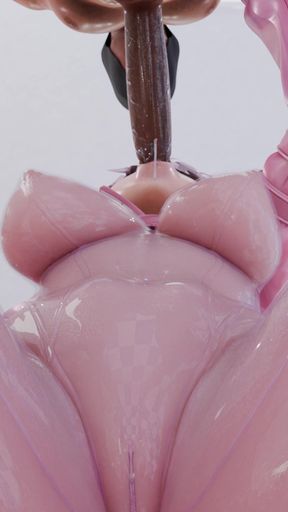 BBC Rubbing Nikke Alice's Clit